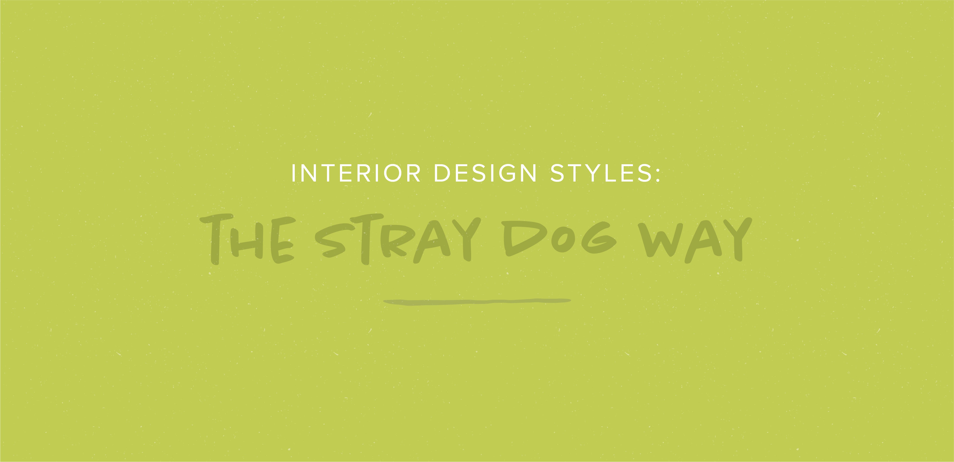 Interior Design Styles The Stray Dog Way Stray Dog Designs