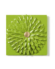 Dahlia Wall Tile by Stray Dog Designs In a Lush Green