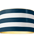 Down Pour Blue Stripe Drum Shade