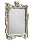 Magalie Mirror by Stray Dog Designs, papier mache faux bois.