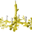 chartreuse faux bhandelier handmade papier mache