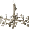 gray papier mache faux bois ceiling light