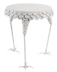 designer chicken themed side table