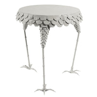 side table with chicken feet