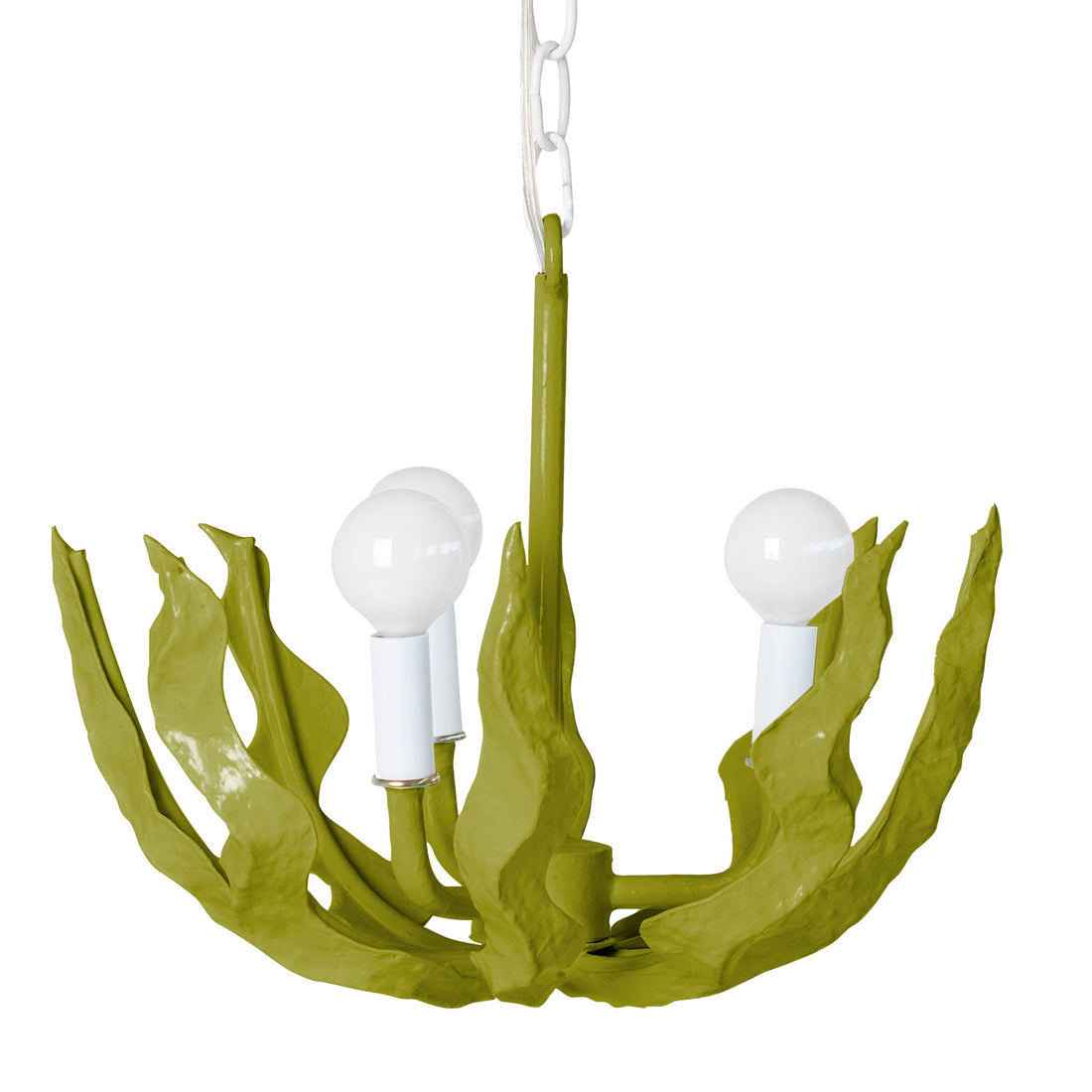 green seaweed light by stray dog designs, made from paper mache