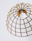 hanging ceiling light , dome shaped, made of tin, Stray Dog Designs