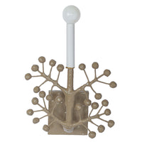 kingsport gray Nini Sconce with papier mache berries