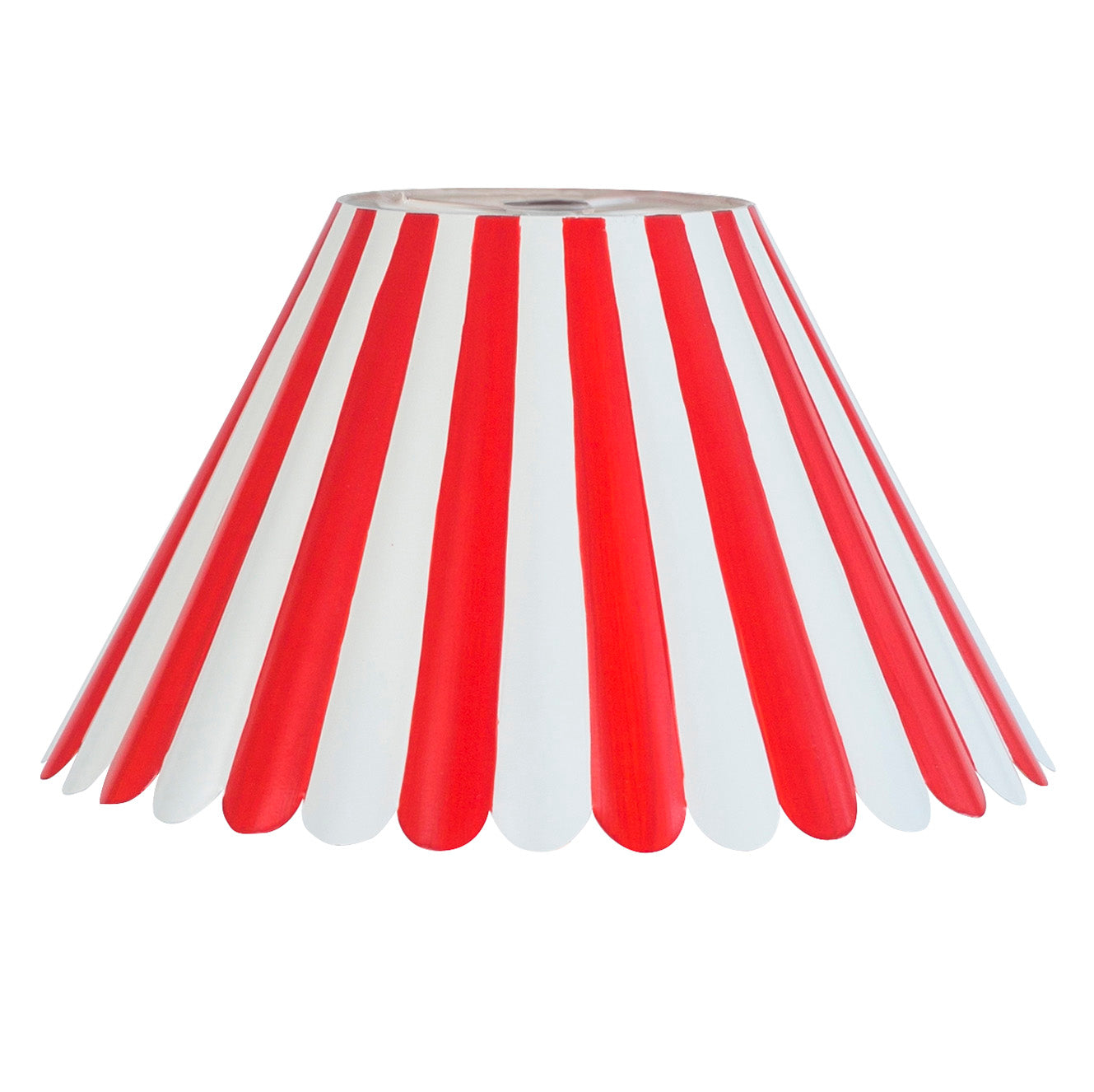 Red and white lamp shade on sale