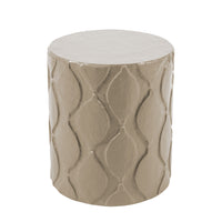 stylish stool/accent table with Moroccan inspired design