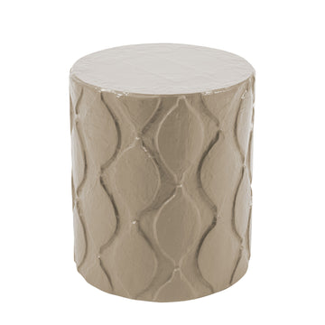 stylish stool/accent table with Moroccan inspired design
