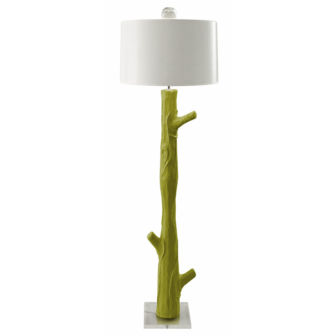 Wooden Artichoke Lamp - Green