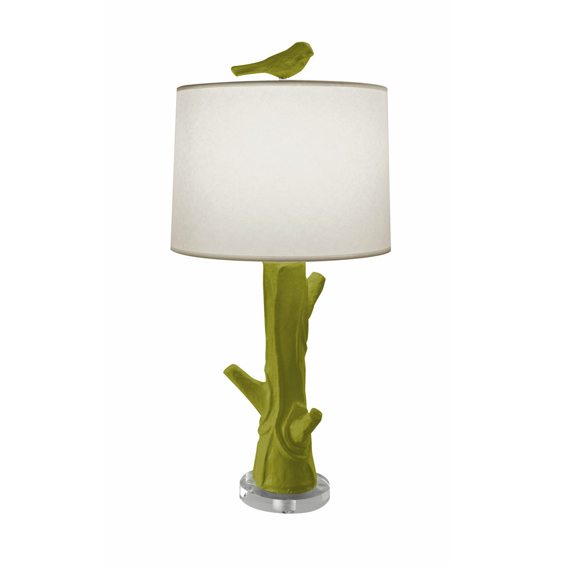 Steph Wood Table Lamp in green by Stray Dog Designs, Paper mache