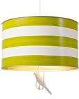 green and white striped uncle walter hanging light