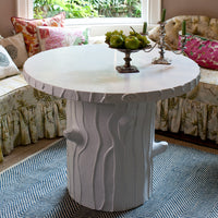 Faux Bois Table In Dining Room