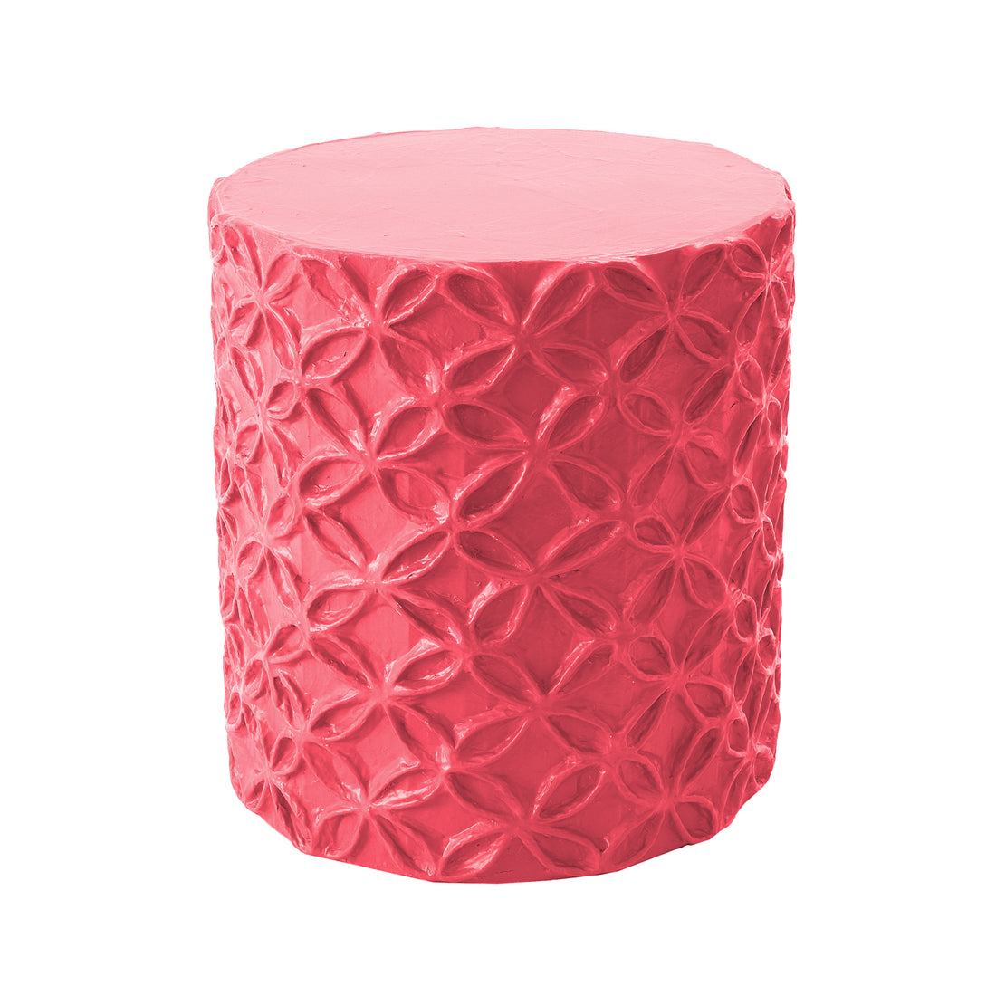 bright pink flower stool