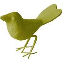 Papier Mache Love Bird in forest moss