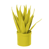 Spiky chartreuse papier mache house plant