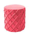 stool or accent table in hot pink