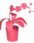 Pink Potted Orchid by Stray Dog Designs