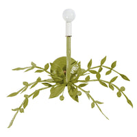 Taylor B Wall Light in forest moss by ben moore, paper mache light