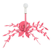 pink Taylor B Wall Sconce, handmade papier mache