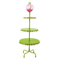 pink and green fun 3 tiered floor light by stray dog designs